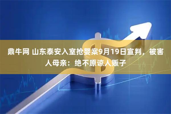 鼎牛网 山东泰安入室抢婴案9月19日宣判，被害人母亲：绝不原谅人贩子